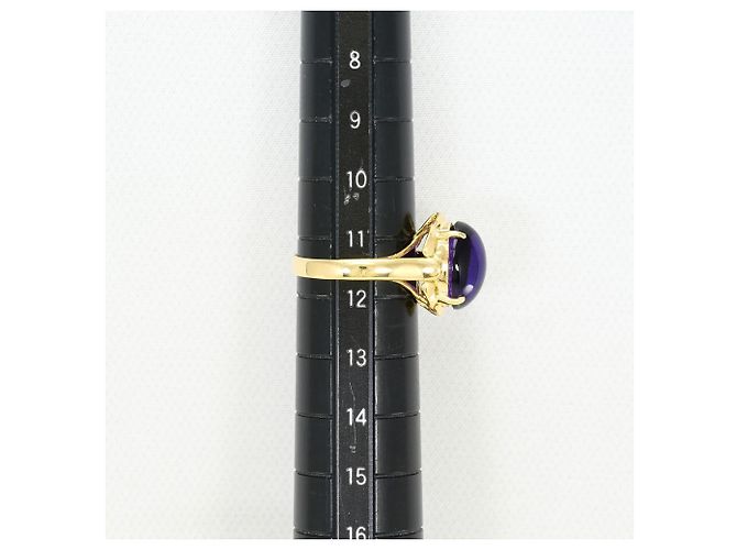 Autre Marque 18K Gelbgold-Ring mit Amethyst Golden - Ansicht 7