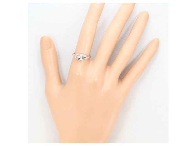 Autre Marque PT900 Platinring mit Diamant - Ansicht 5