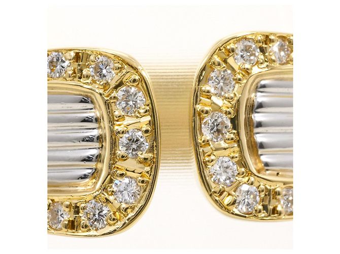 Autre Marque 18K Gold- und Platin-Diamantring Golden - Ansicht 2
