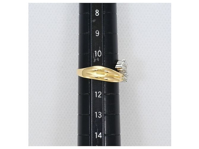 Autre Marque Anello a fascia in platino PT900 e oro giallo 18K D'oro - vista 8