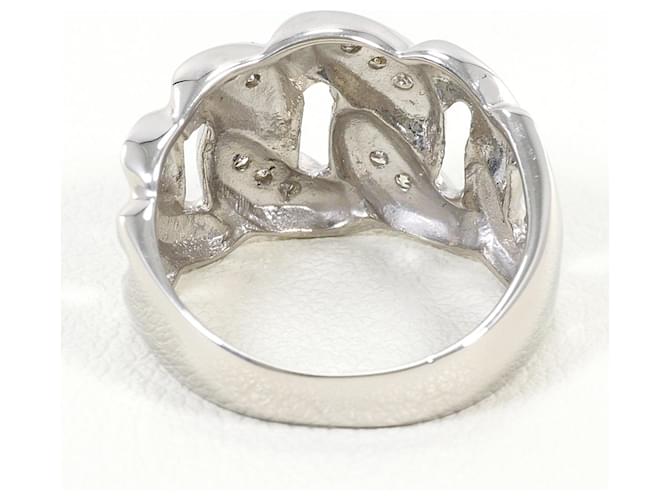 Autre Marque Platinring mit Diamant - Ansicht 4