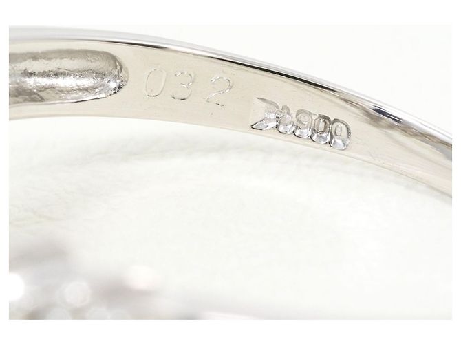 Autre Marque PT900 Platinring mit Diamant - Ansicht 5