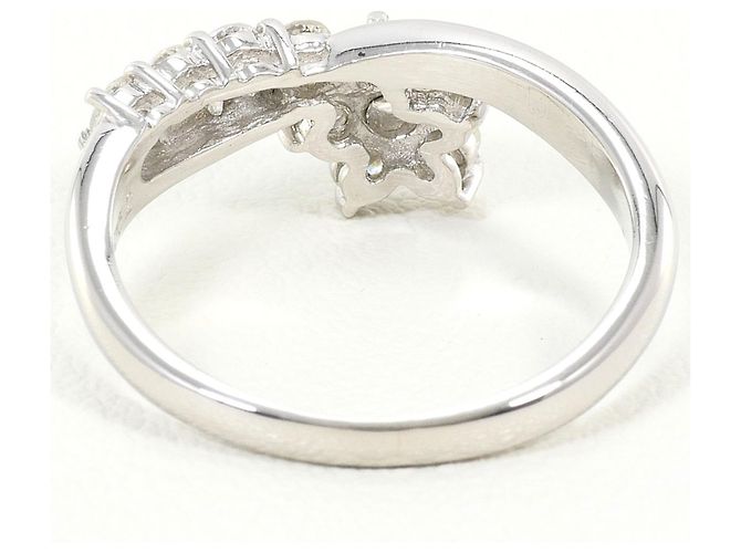 Autre Marque PT900 Platinring mit Diamant - Ansicht 4
