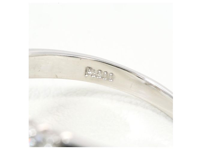 Autre Marque PT900 Platinring mit Diamant - Ansicht 5