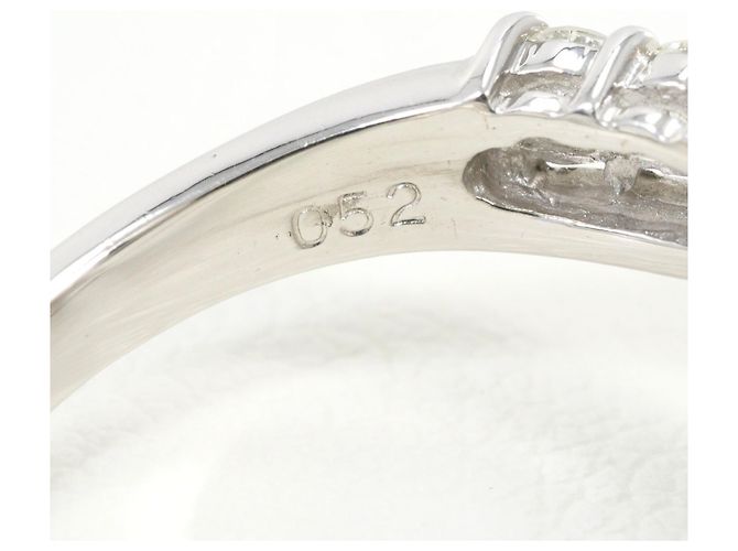 Autre Marque PT900 Platinring mit Diamant - Ansicht 6