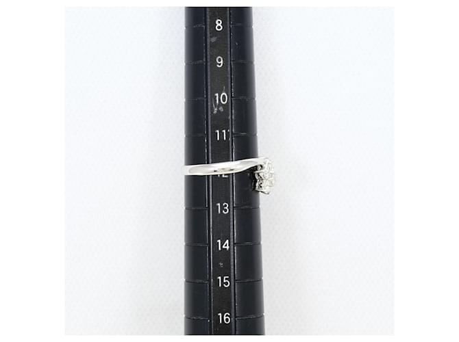 Autre Marque PT900 Platinring mit Diamant - Ansicht 8