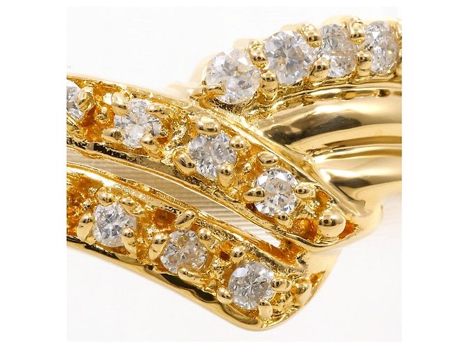 Autre Marque 18K Gelbgold-Ring mit Diamant Golden - Ansicht 2