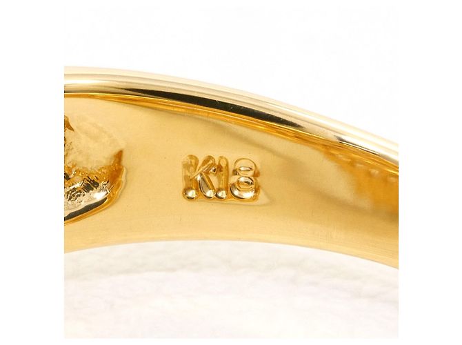 Autre Marque 18K Gelbgold-Ring mit Diamant Golden - Ansicht 5