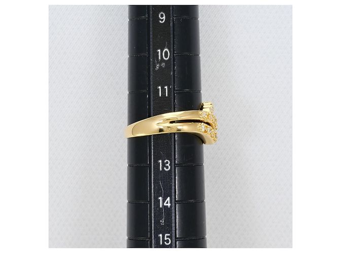 Autre Marque 18K Gelbgold-Ring mit Diamant Golden - Ansicht 8