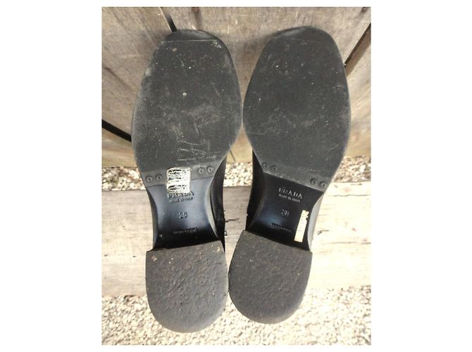 Prada Leder Stiefeletten Schwarz - Ansicht 5