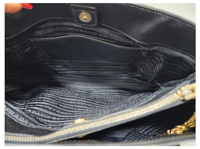 Prada Galleria Medium Saffiano Pelle Double Zip Tote - Nero - vista 9