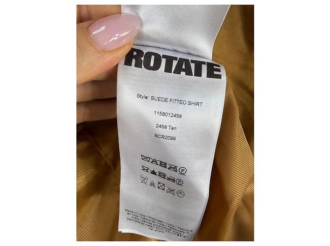 ROTATE Wildleder-Hemd Braun - Ansicht 6