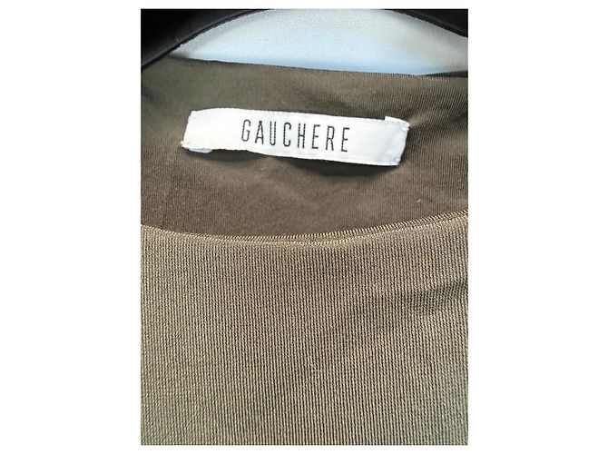 Autre Marque Gauchere Body verde oliva com ombros acolchoados - vista 2