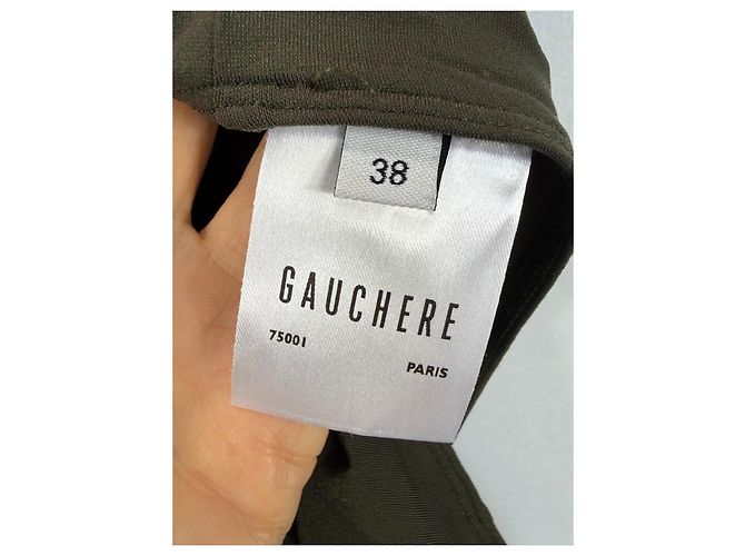 Autre Marque Gauchere Body verde oliva com ombros acolchoados - vista 3