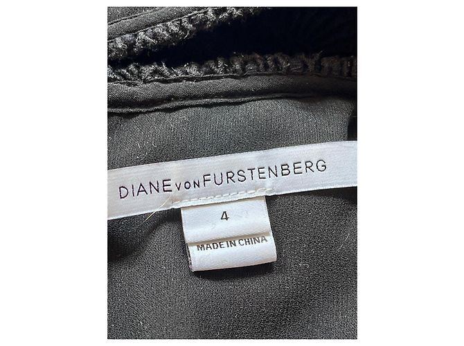Diane von Furstenberg Nolly Kleid aus schwarzer Häkelspitze - Ansicht 5