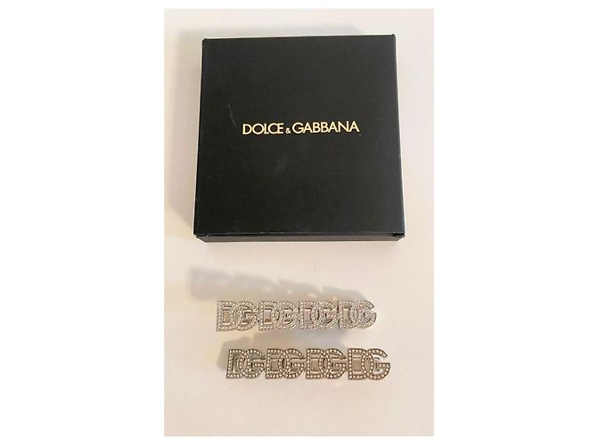 Forcine Dolce & Gabbana Logo Swarovski Argento - vista 10