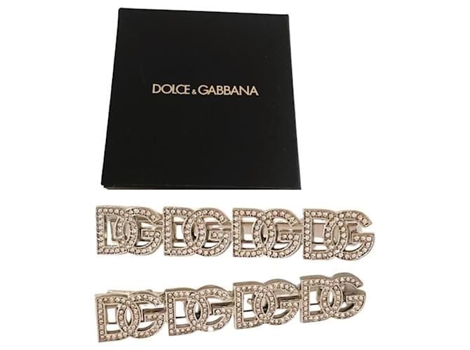 Forcine Dolce & Gabbana Logo Swarovski Argento - vista 2