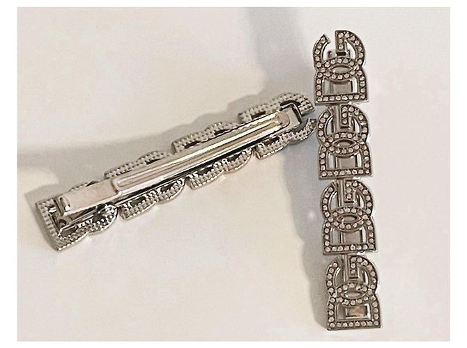 Forcine Dolce & Gabbana Logo Swarovski Argento - vista 5