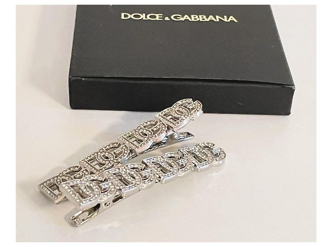 Forcine Dolce & Gabbana Logo Swarovski Argento - vista 7