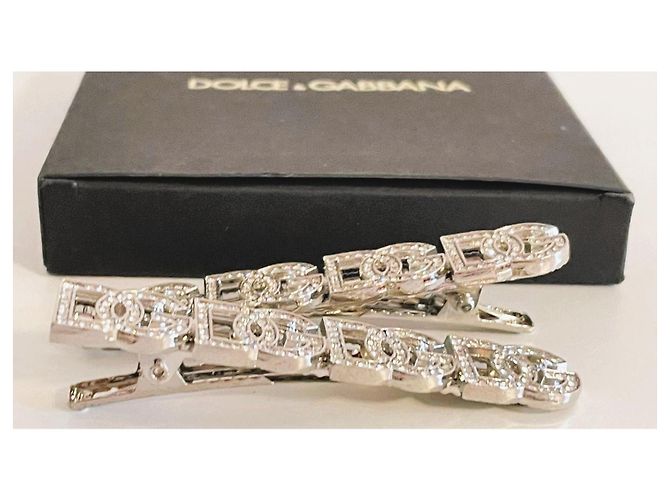 Forcine Dolce & Gabbana Logo Swarovski Argento - vista 8