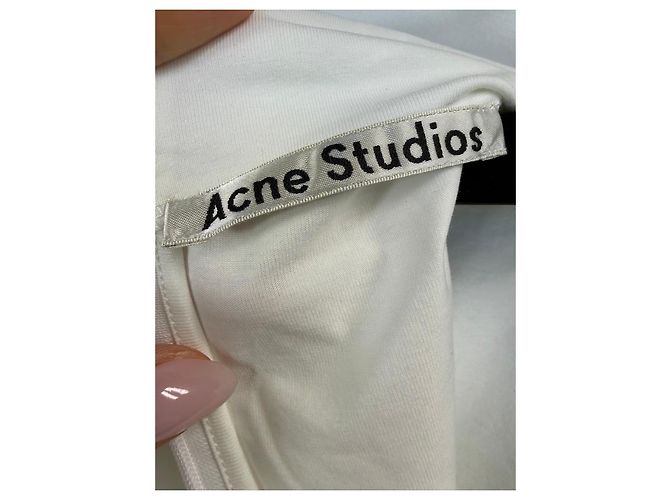 Acne Studios Body de cuello alto algodón blanco - vista 2