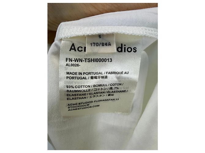 Acne Studios Body de cuello alto algodón blanco - vista 3