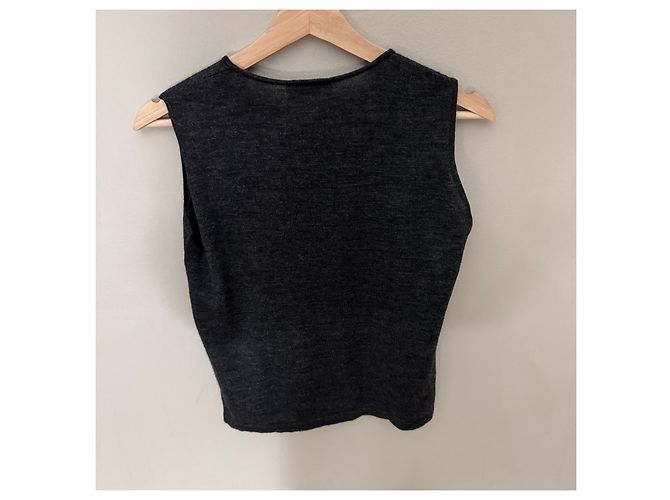 Top sin mangas Les Tricots Valentino Gris - vista 2