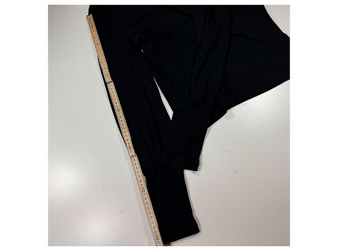 Top a maniche lunghe in viscosa nero Versace Jeans Couture - vista 8