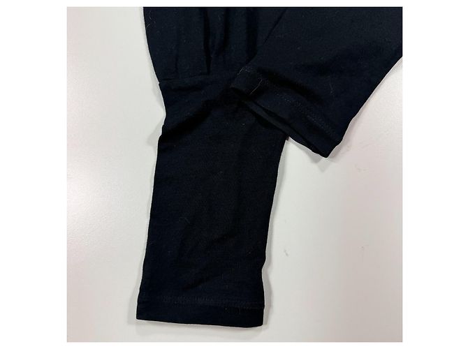Top a maniche lunghe in viscosa nero Versace Jeans Couture - vista 9