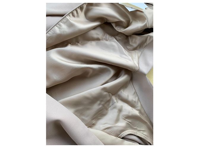 Autre Marque Super Blond Beiges Polyesterkleid mit Schleife - Ansicht 6