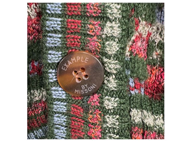 Missoni Cardigan Braun Rot Blau Grün - Ansicht 3
