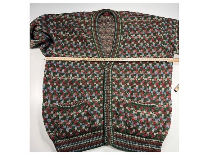 Missoni Cardigan Braun Rot Blau Grün - Ansicht 4