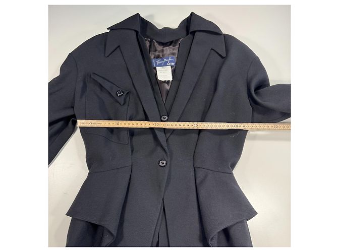 Blazer Thierry Mugler Activ Black de mezcla de lana Negro - vista 6