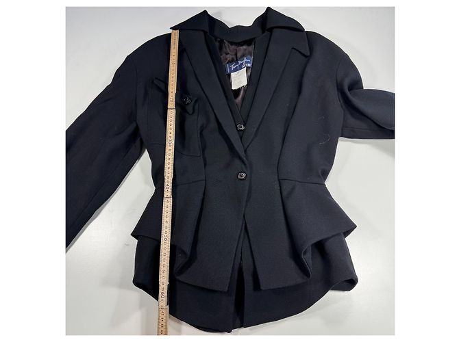 Blazer Thierry Mugler Activ Black de mezcla de lana Negro - vista 8