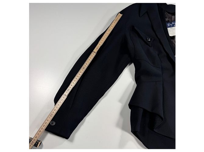 Blazer Thierry Mugler Activ Black de mezcla de lana Negro - vista 9