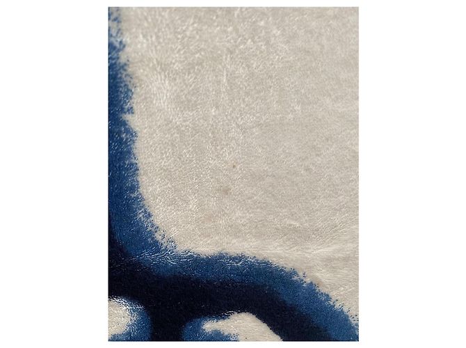 Asciugamano da Spiaggia Chanel Camellia e Logo Bianco Blu - vista 6