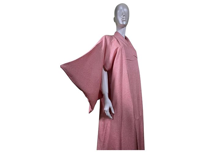 Autre Marque Kimono de seda rosa - vista 2