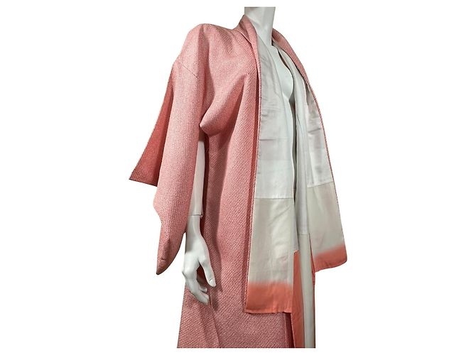 Autre Marque Kimono de seda rosa - vista 4