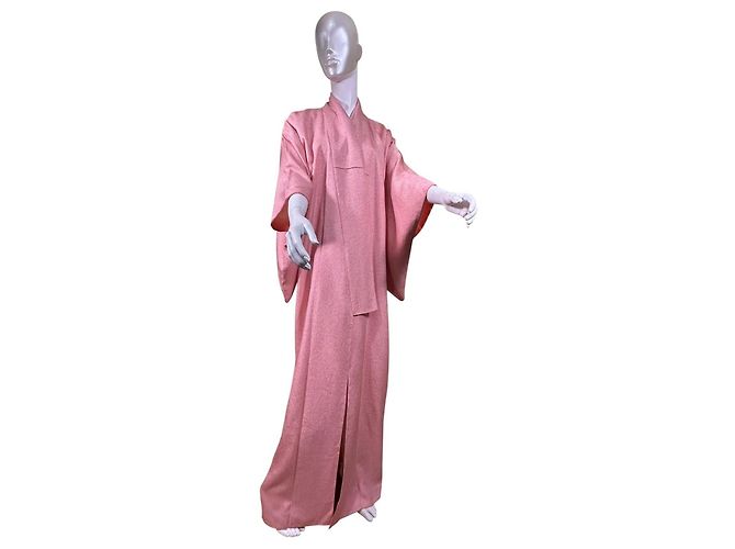 Autre Marque Kimono de seda rosa - vista 5