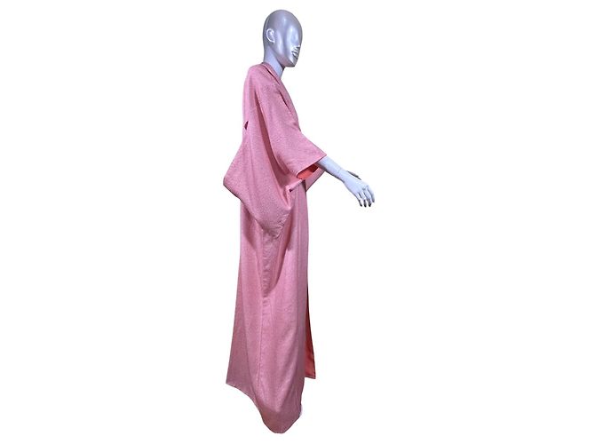 Autre Marque Kimono de seda rosa - vista 6