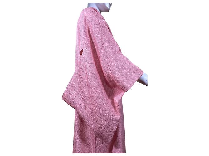 Autre Marque Kimono de seda rosa - vista 7