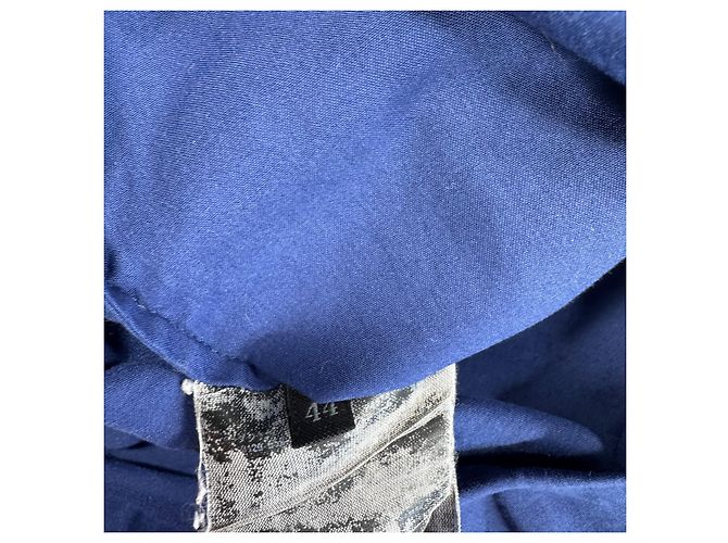 Camisa de algodón azul Prada con detalle de lazo - vista 4