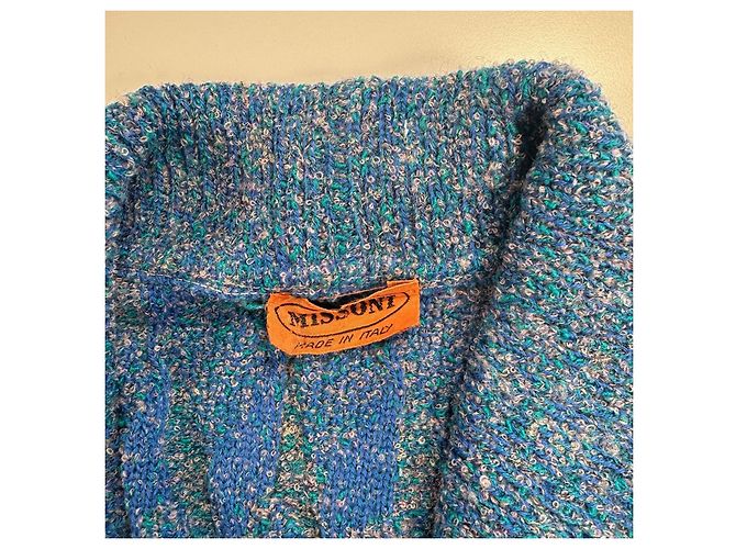Ärmellose Strickweste in Blau von Missoni Grau Hellblau - Ansicht 3