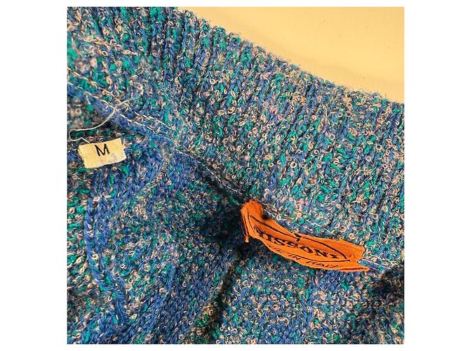 Ärmellose Strickweste in Blau von Missoni Grau Hellblau - Ansicht 4