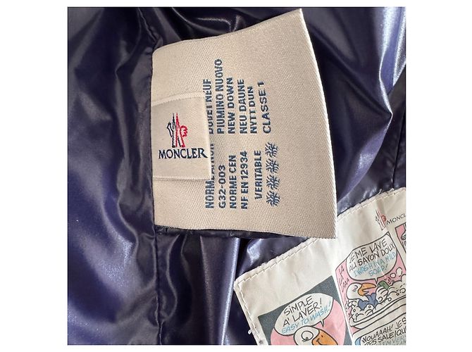 Giacca puffer Moncler blu navy - vista 8