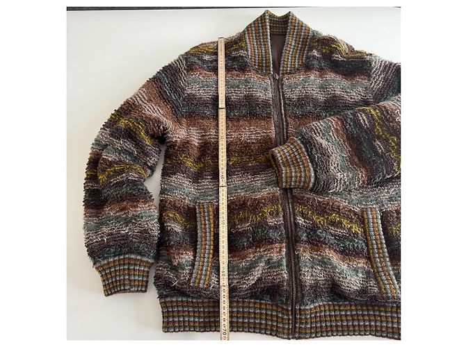 Missoni Sport Reversible Bomberjacke Braun Mehrfarben Grau - Ansicht 6