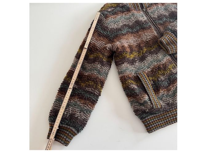 Missoni Sport Reversible Bomberjacke Braun Mehrfarben Grau - Ansicht 7