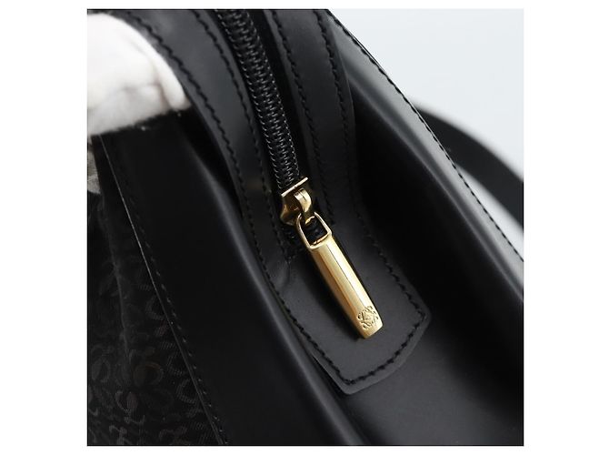 Borsa Tote LOEWE in tela nera e oro Auth ka4789 Nero D'oro - vista 10