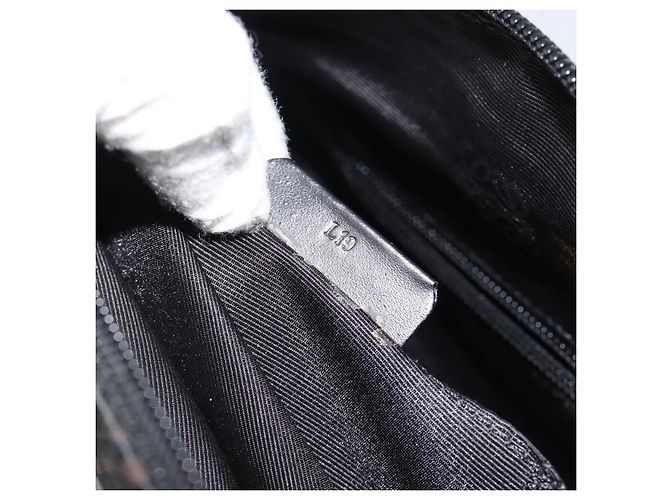 Borsa Tote LOEWE in tela nera e oro Auth ka4789 Nero D'oro - vista 12