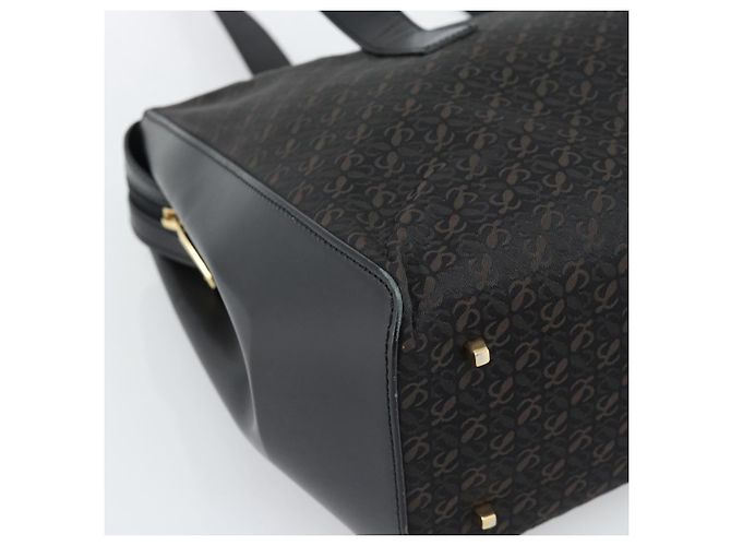 Borsa Tote LOEWE in tela nera e oro Auth ka4789 Nero D'oro - vista 14
